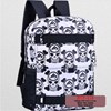 tas ransel backpack hitam putih - btp418