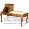 sell mahogany furniture, viola phone sofa table - antique reproduction furniture, indonesia furniture, unfinished furniture