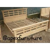 teak bed minimalist