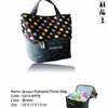 cooler bag gabag polkadot brown