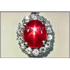 elegant ruby star red fanta pendant ( li 024)