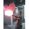 flying lanterns heart shape