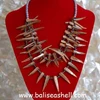 shell bead art natural necklace/ kalung kerang sungai