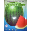 benih semangka non biji bulat daging merah andalan petani hibrida ( f1 ) green pillow