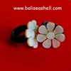 ring shell art crafts indonesia / cincin kerang kayu bunga dari indonesia