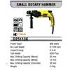 dewalt small rotary hammer type d35113k