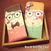 happy mori flip case/ softcase for iphone 4/ 4s couple