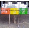 tempat sampah stainless | tong sampah stainless | bak sampah stianless | tempat sampah pilah tiga | tong sampah stianless kotak | tempat sampah organik, anorganik, b3