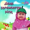 jilbab pink strawberry anak