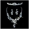 butterfly necklace set and tiara korean bridal jewelry