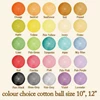 cotton ball decor 6cm