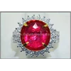 sparkling burmese red ruby lady s ring - rbc 106-1