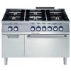 electrolux 700xp 6-burner gas range on electric oven with cupboard