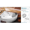 bathtub meridian berkualitas dengan konsep desain modern, dan nano polish