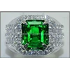 elegant hot blueish green emerald colombia - em 075-1
