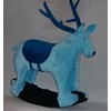 boneka rusa biru yang bisa dinaiki dari kardus
