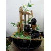 produk kerajinan dekorasi bambu miniatur air mancur