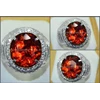 sparkling hot orange padpharascha tourmaline crystal - rtr 002-2