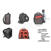 tas ransel kamera dslr dan tablet pc ( backpack list merah / medium size)