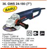 gurinda tangan gws 24-180 ( 7 ) bosch power tools