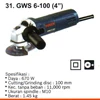 gurinda tangan gws 6-100 ( 4 ) bosch power tools