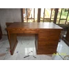 offiice table with glass 5 laci ( meja kantor)