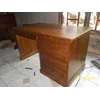 offiice table with glass 5 laci ( meja kantor)-1