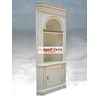 corner cabinet open door lemari buku french furniture stye white duco bkfc-m dari aura java furniture