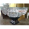 console table carving gandalf silver leaf meja konsul ajf-c01 french stylecfurniture aura java furniture