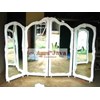 four folding screen sekat ruangan an-dre-4 french style furniture kaca cermin aura java