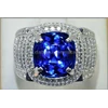 sparkling elegant hot royal blue sapphire crystal metallic top - spc 167-1