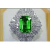 elegant hot metallic green tsavolite garnet top colour - rgr 006-1