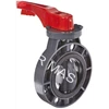 butterfly valve pvc handle / level type