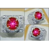 sparkling hot metallic red ruby star - rbs 269-2