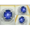 batu mulia royal blue sapphire star nh mogok burma - sps 220-1