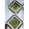 kaligrafi allah dan muhammad timbul emas ukuran : t : 40 cm x l : 40 cm