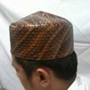kopiah corak kulit imitasi