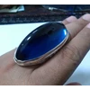 cincin batu biru kristal ... ( crystal blue obsidian)-2