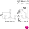 laboratory faucet san-ei tipe y922-1