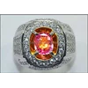 sparkling hot padparadscha crystal top - pp 093-1