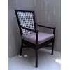 if square dining arm chair