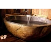 bath tub river stone