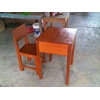 meja dan kursi sekolah ( kayu)