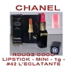 chanel rouge coco lipstick - sample size - 1g - # 42 l eclatante