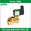 asco - series 238e - 2/ 2-way solenoid, pilot, nc