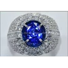 elegant kasmir blue safir kristal, kinclong. sri lanka - spc 239-1