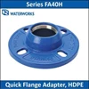 kz waterworks - series fa40h - quick flange adapter, hdpe