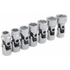 7 pieces 6 point standard sae universal joint socket set -25507a - gray tools