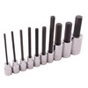 25610 10 pieces sae hex head socket set - gray tools