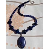 kalung batu sand stone, druzy, lapis lazuli-2
